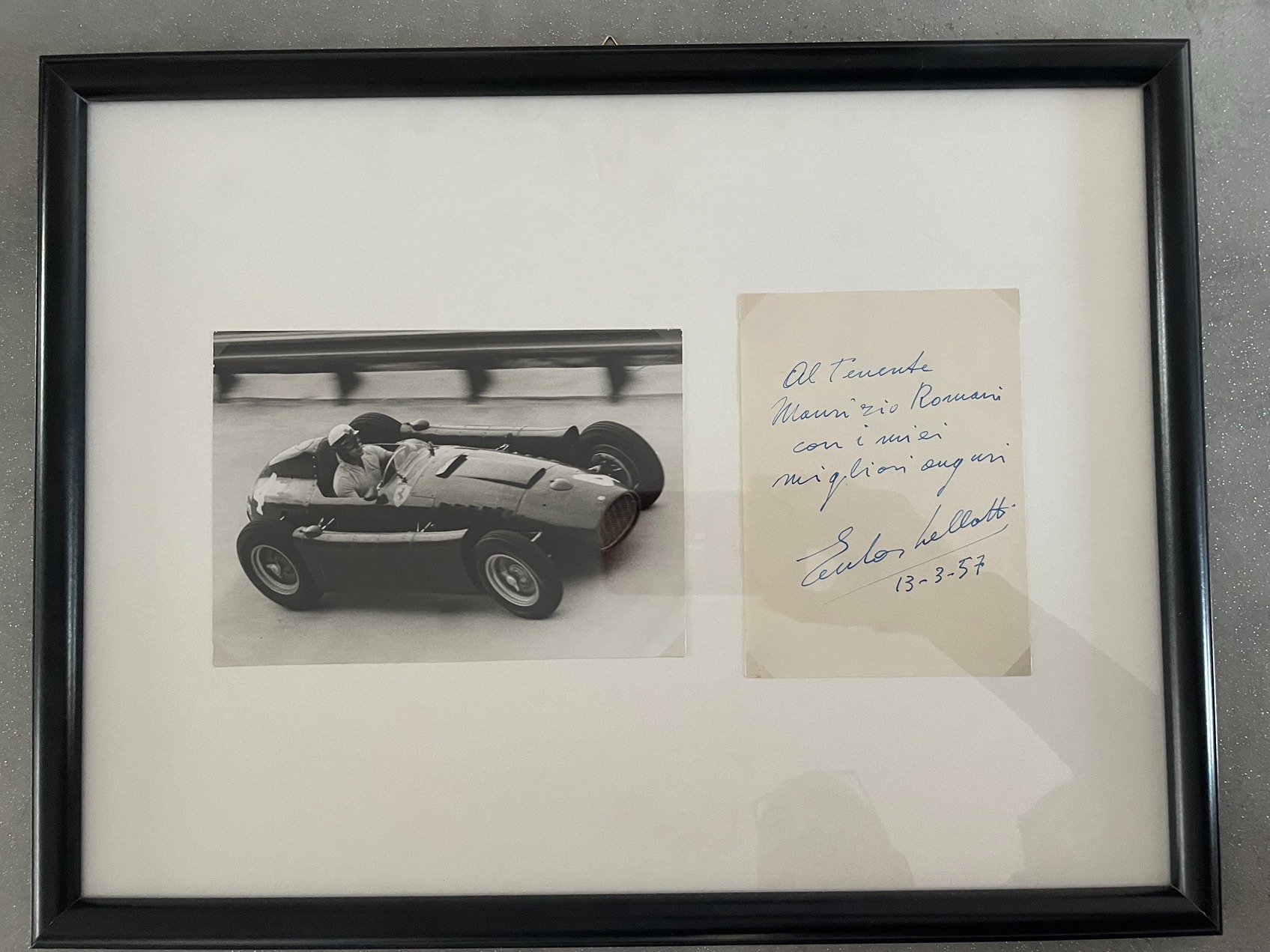 Foto e Autografo di Eugenio Castellotti